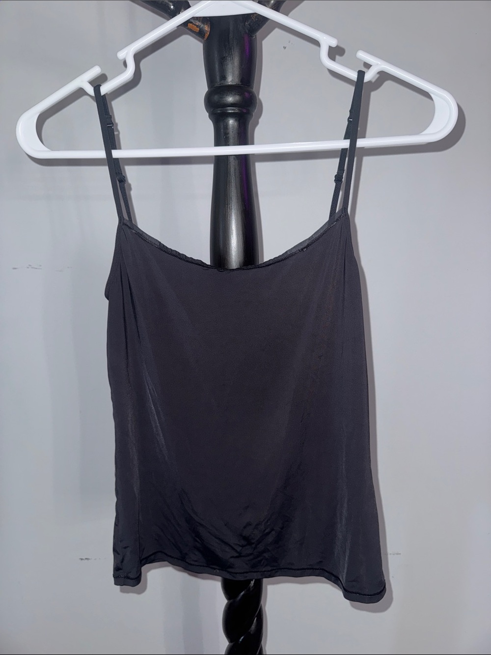 Calvin Klein Black Adjustable Fit Perfectly Spaghetti Strap Cami 5.T